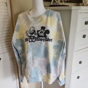 Disney World Tie-Dye Mickey Sweatshirt Large